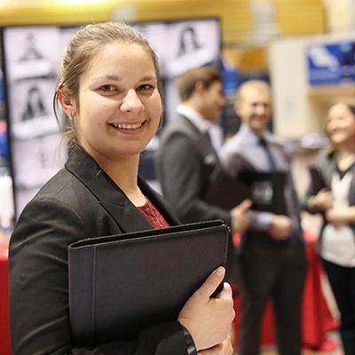 Student at 体育菠菜大平台 Career Fair